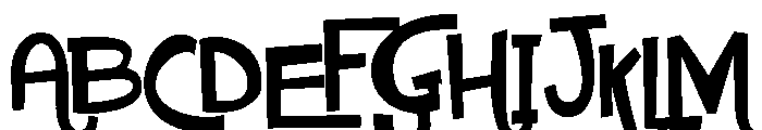 PN Nickelodeon Font UPPERCASE