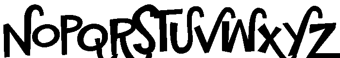 PN Nickelodeon Font UPPERCASE