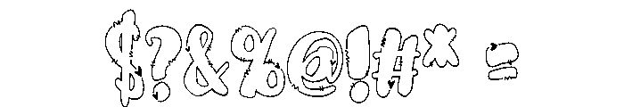 PN Octopus Kisses Condensed Font OTHER CHARS