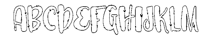 PN Octopus Kisses Condensed Font UPPERCASE