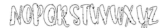 PN Octopus Kisses Condensed Font UPPERCASE