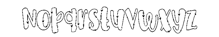 PN Octopus Kisses Condensed Font LOWERCASE