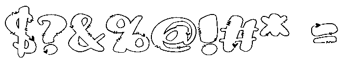 PN Octopus Kisses Expanded Font OTHER CHARS