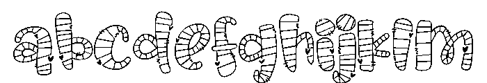 PN Octopus Kisses Stripes FONT