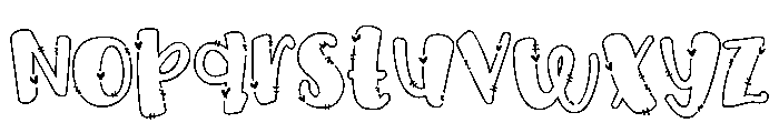 PN Octopus Kisses Font LOWERCASE