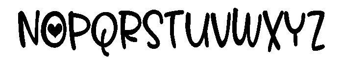 PN Overenamored Condensed Font UPPERCASE