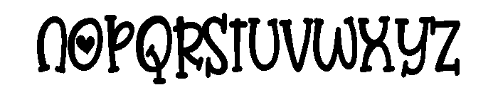 PN Overenamored Serif Condensed Font LOWERCASE