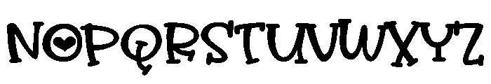 PN Overenamored Serif Expanded Font UPPERCASE