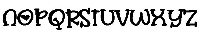 PN Overenamored Serif Expanded Font LOWERCASE