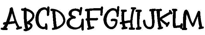 PN Overenamored Serif Font UPPERCASE