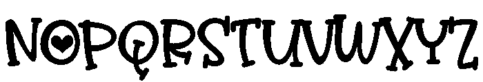 PN Overenamored Serif Font UPPERCASE