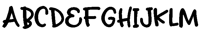 PN Overenamored Font UPPERCASE