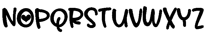 PN Overenamored Font UPPERCASE