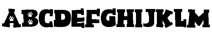 PN Paw School Font UPPERCASE