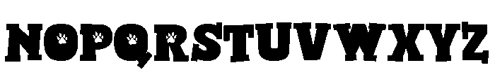 PN Paw School Font UPPERCASE