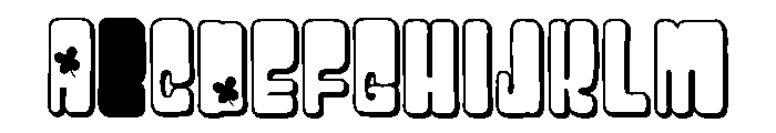 PN Platonic Patty 3d Font UPPERCASE