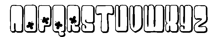 PN Platonic Patty 3d Font UPPERCASE