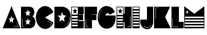 PN Pog Patriot Condensed Solid Font UPPERCASE