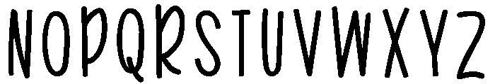 PN Princekin Bold Font UPPERCASE