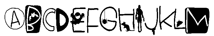 PN Ready For Halloween Condensed Font UPPERCASE