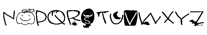 PN Ready For Halloween Expanded Font UPPERCASE