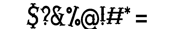PN Rooster Font OTHER CHARS