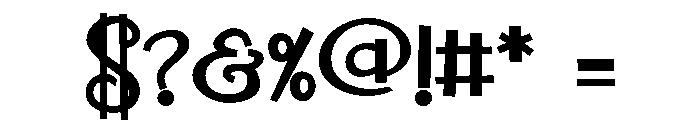 PN Shenanigan Bold Font OTHER CHARS