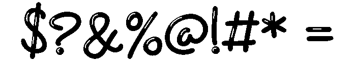 PN Spritzer Glow Font OTHER CHARS