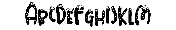 PN Strawberry Pillow Condensed Font UPPERCASE