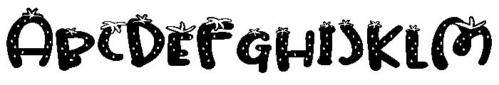 PN Strawberry Pillow Expanded Font UPPERCASE