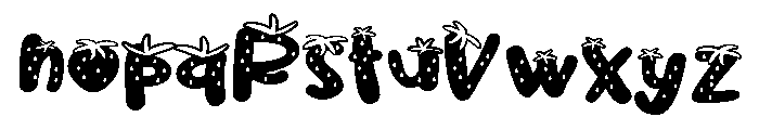 PN Strawberry Pillow Expanded Font LOWERCASE