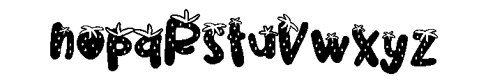 PN Strawberry Pillow Font LOWERCASE