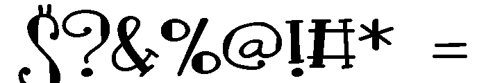 PN Sugarcane Expanded Font OTHER CHARS