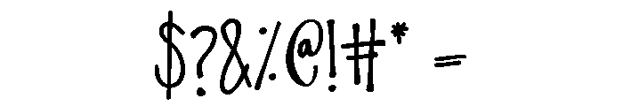 PN Thingamabob Bold Font OTHER CHARS