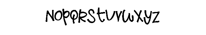 PN Thingamabob Bold Font LOWERCASE
