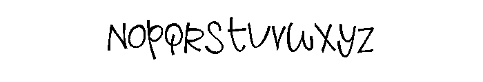 PN Thingamabob Font LOWERCASE