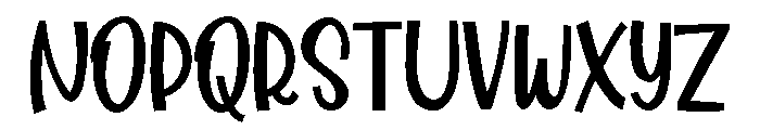 PN Tootsweets Bold Font UPPERCASE
