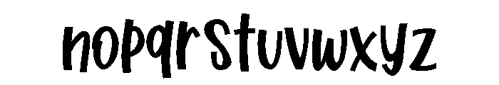 PN Tootsweets Bold Font LOWERCASE