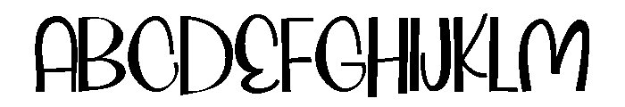 PN Tootsweets Font UPPERCASE