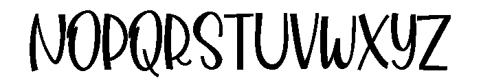 PN Tootsweets Font UPPERCASE