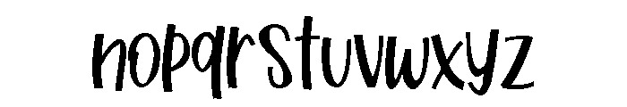 PN Tootsweets Font LOWERCASE