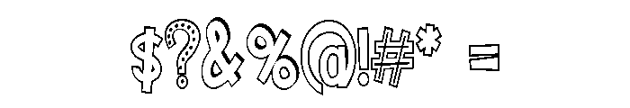 PN Trick or Treats Condensed Font OTHER CHARS