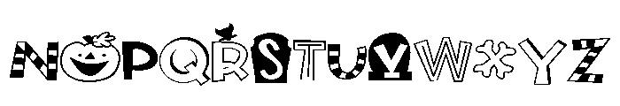 PN Trick or Treats Expanded Font UPPERCASE