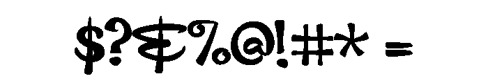 PN Twitterpated Bold Font OTHER CHARS