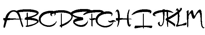 PN Twitterpated Condensed Font UPPERCASE