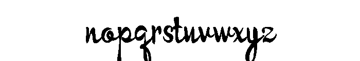 PN Twitterpated Extra-condensed Font LOWERCASE