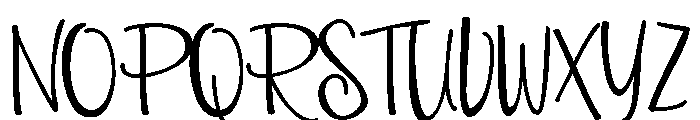 PN Valentine Print Font UPPERCASE