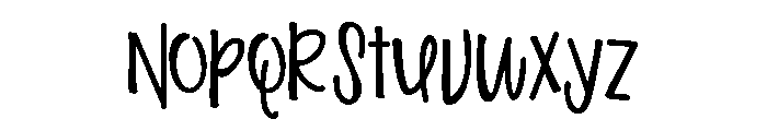 PN Valentine Print Font LOWERCASE