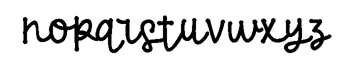 PN Whats Next Font LOWERCASE