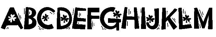 PN Wiggle Shammy Font UPPERCASE